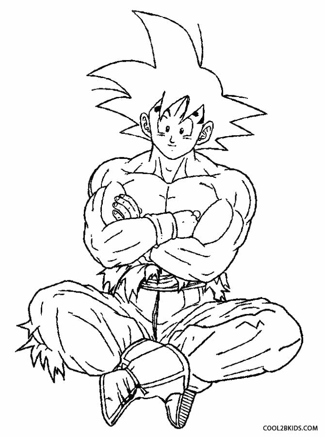 Goku Ssj Coloring Pages | High Quality Coloring Pages