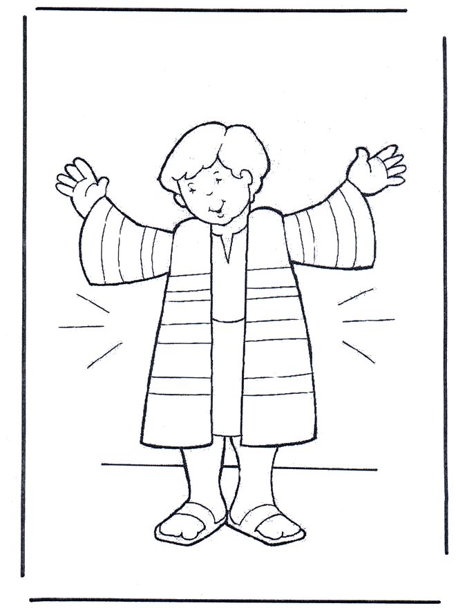 Free Josephs Coat Of Many Colors Coloring Page, Download Free Josephs