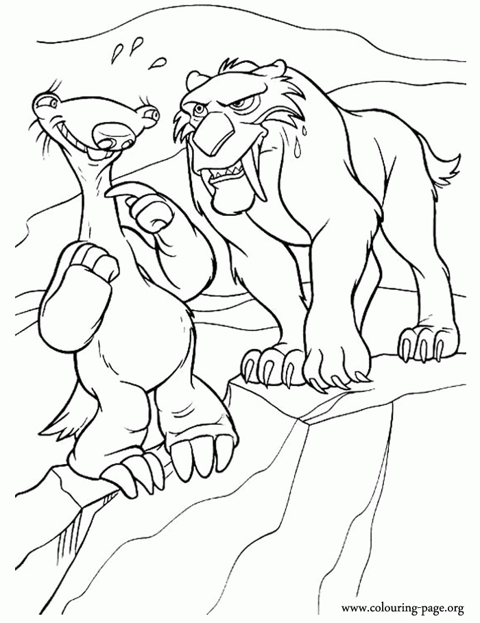 ice age coloring pages