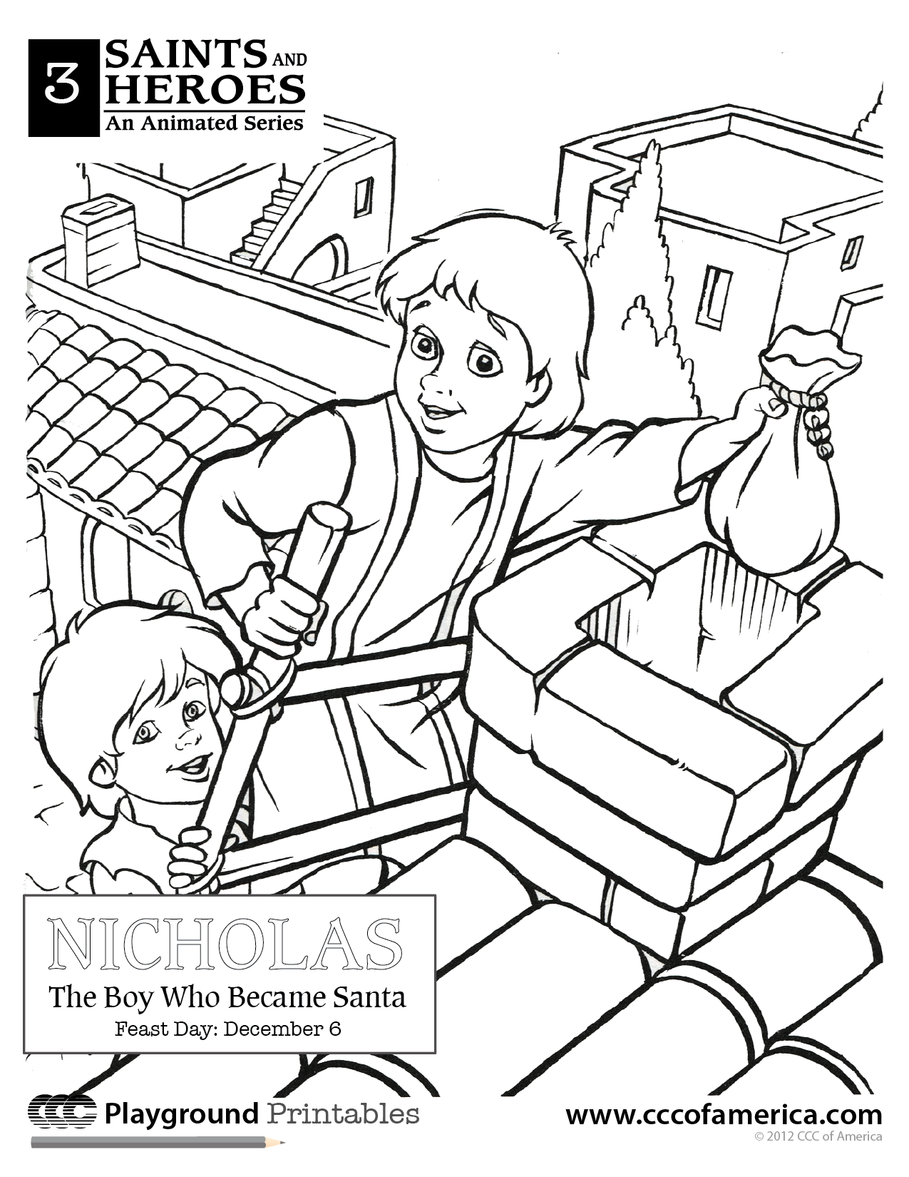 Free St Nicholas Coloring Pages, Download Free St Nicholas Coloring