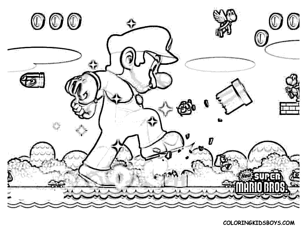 Classic Donkey Kong Coloring Page | Coloring Pages For All Ages