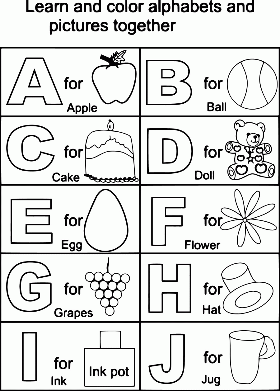 Abc Coloring Page Printable | High Quality Coloring Pages