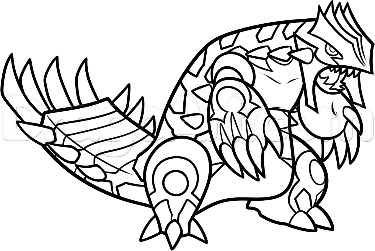 Primal Kyogre Coloring Pages | High Quality Coloring Pages