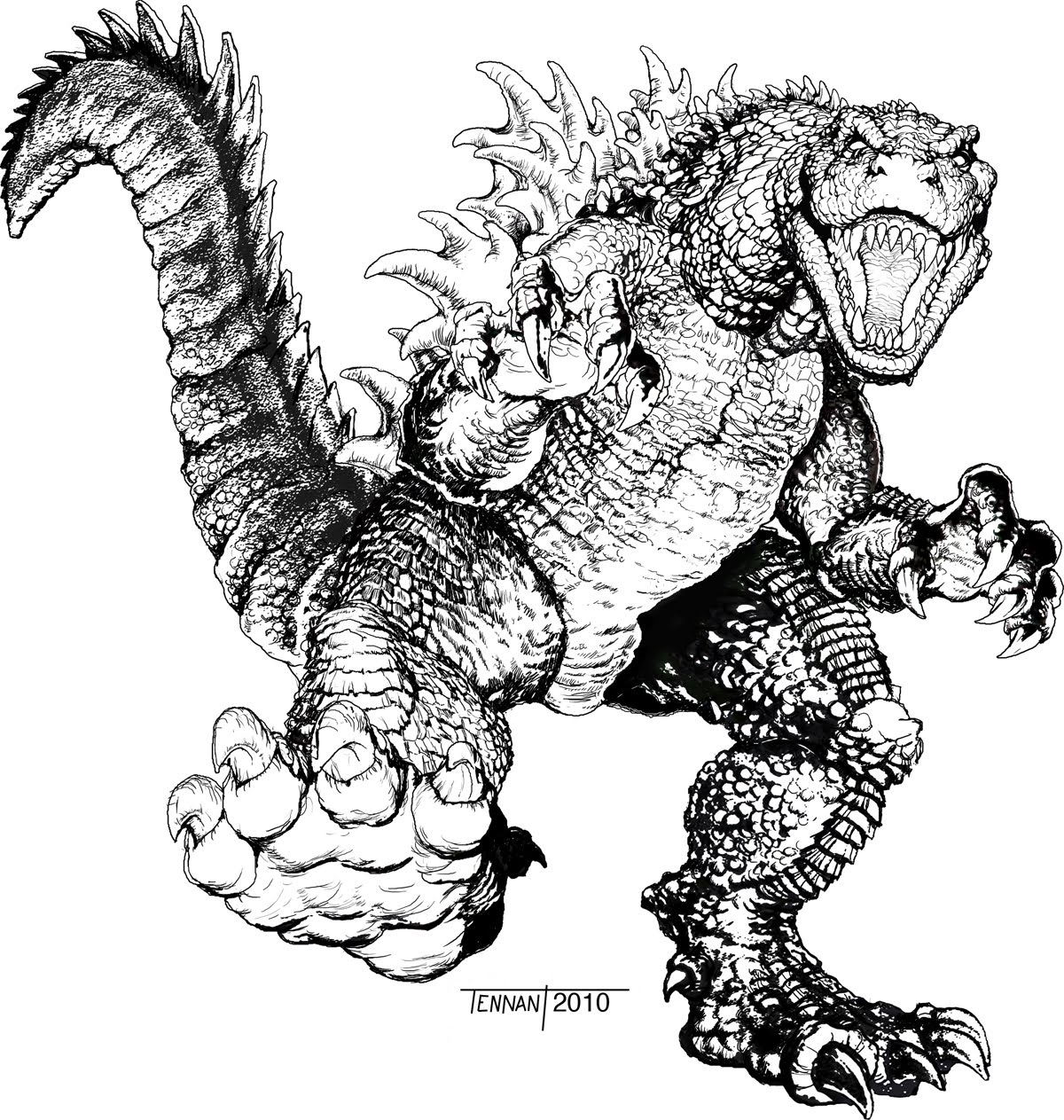 free godzilla coloring pages to print monsters