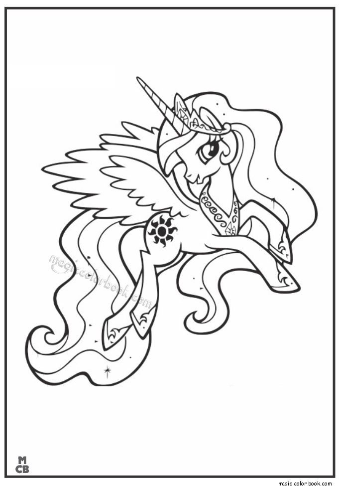 Printable My Little Pony Friendship Is Magic Princess Celestia