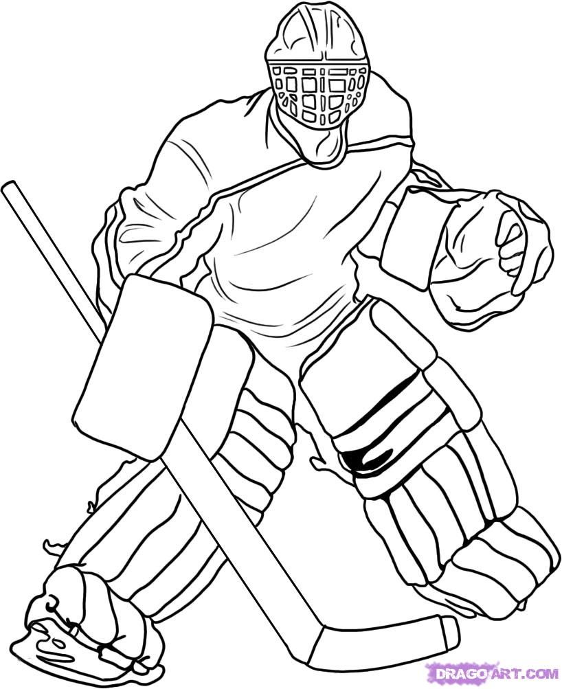 hockey coloring pages penguins