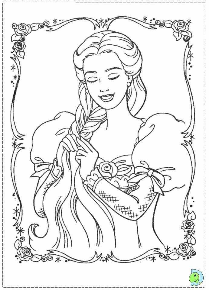 Barbie as the Princess and the Pauper coloring pagesorg