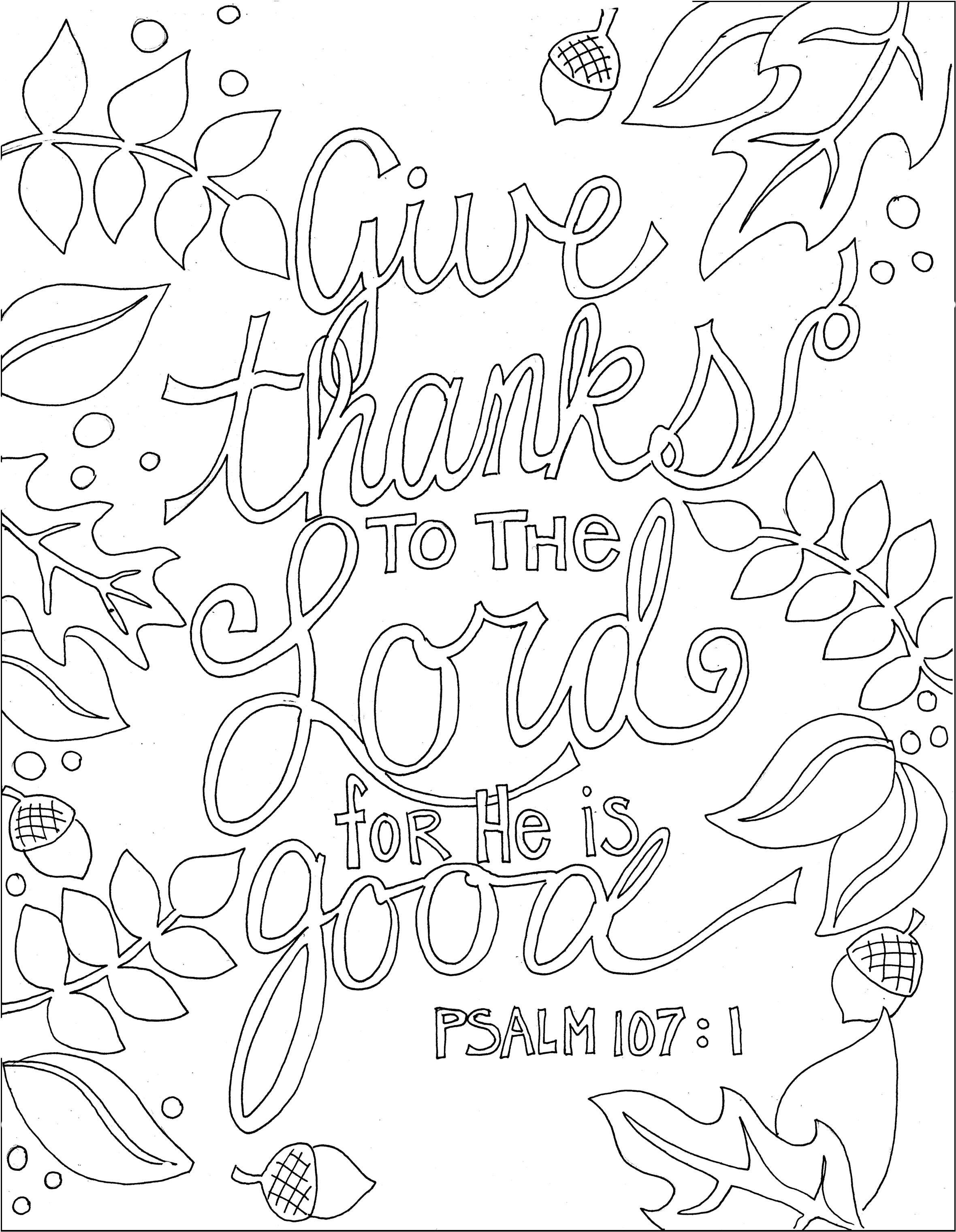 Bible Verse Coloring Page | Coloring Pages for Kids and for Adults