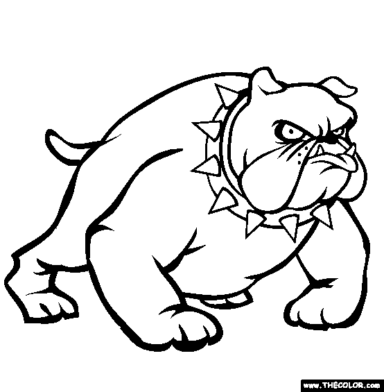 Georgia Bulldog | Coloring Pages for Kids and for Adults