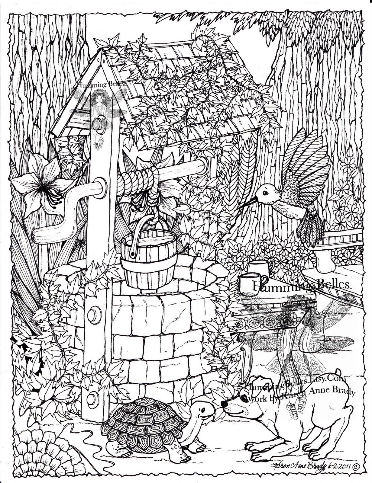 Humming Belles: Humming Belles Coloring Pages