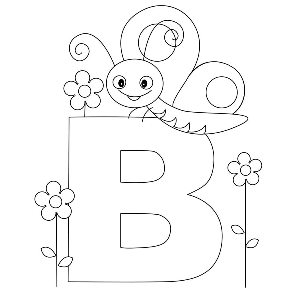 Coloring Pages For Kids Alphabet Clip Art Library