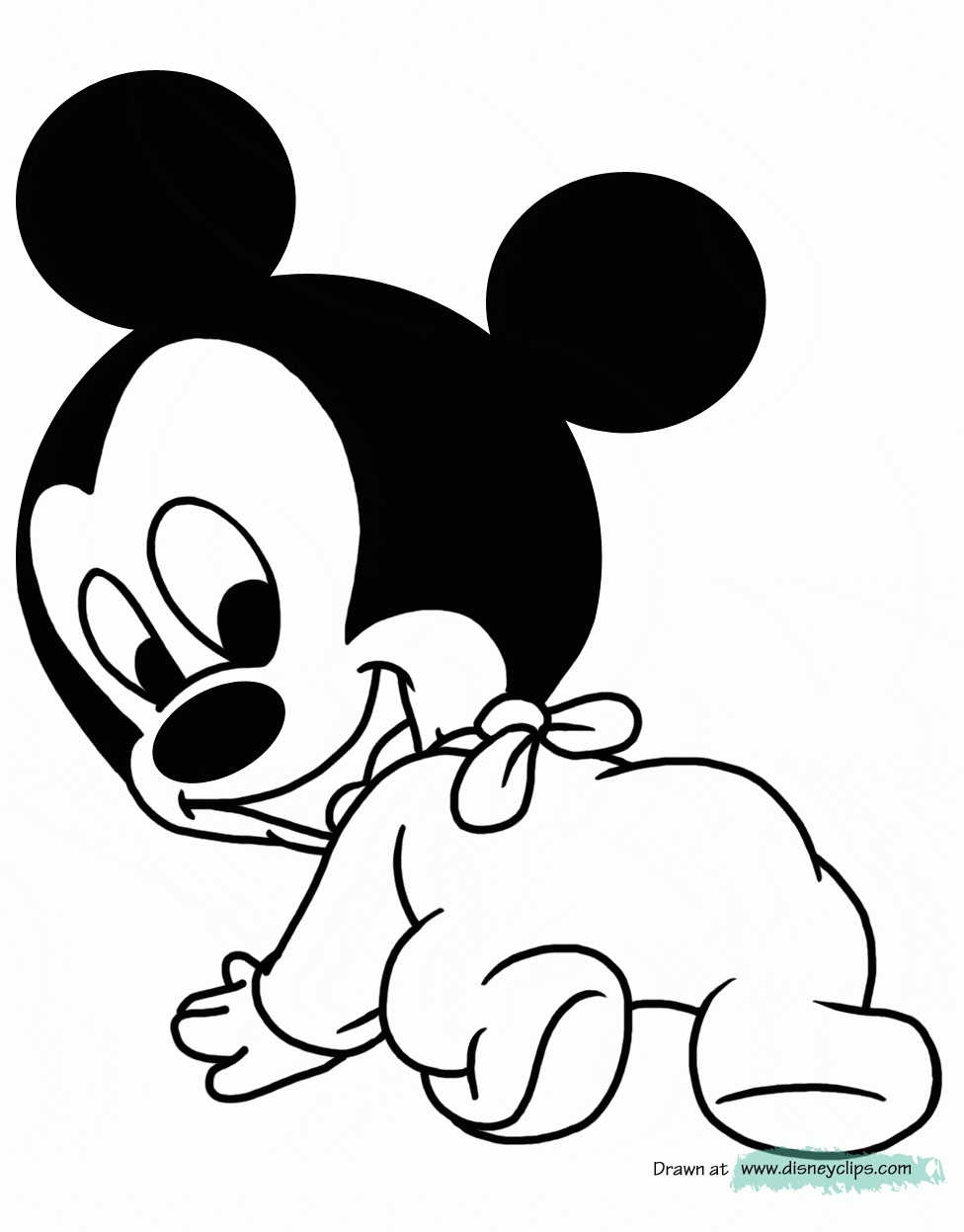 Cute Baby Disney Characters Coloring Pages Love Inspiration