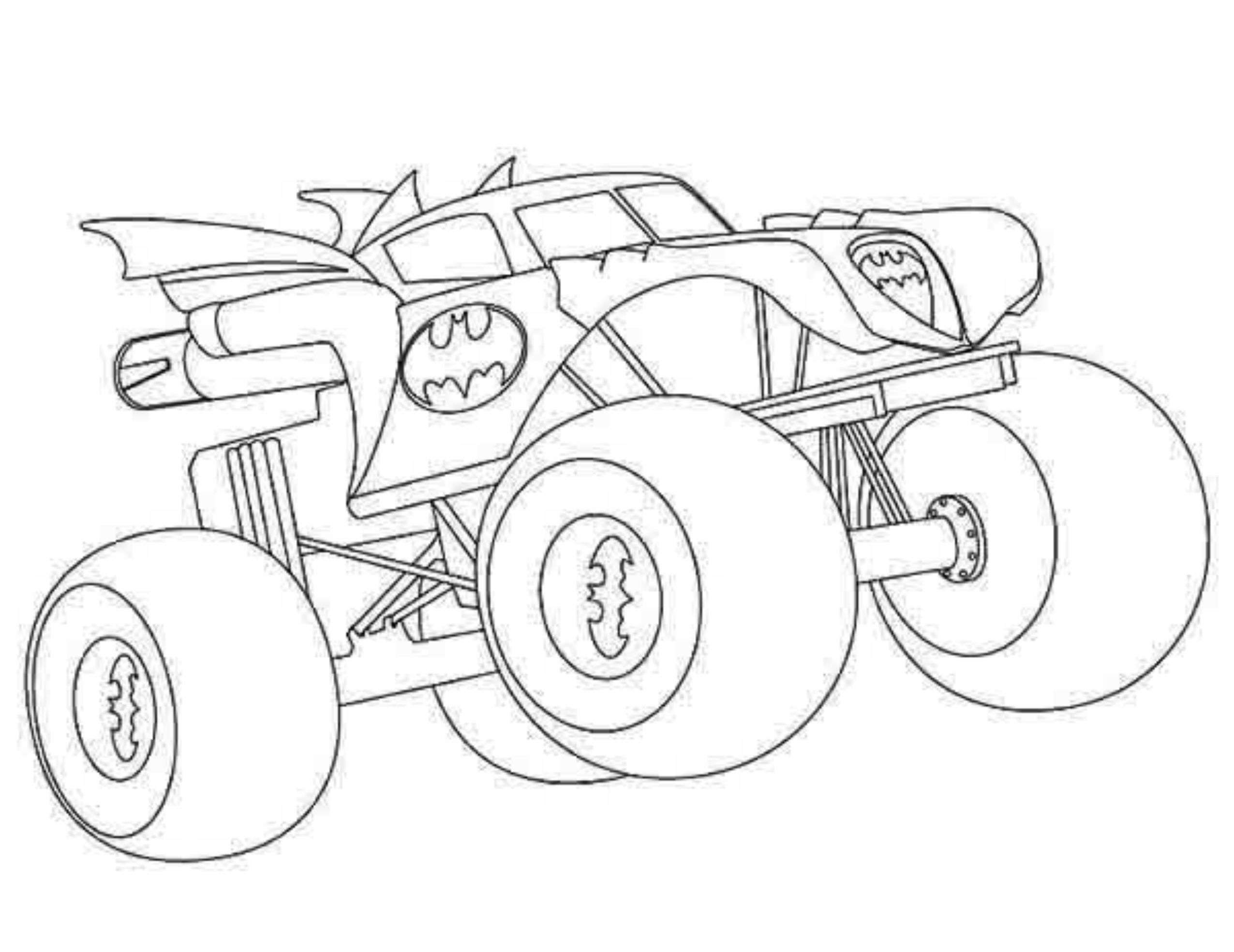 Free monster jam monster truck coloring pages with Monster Jam