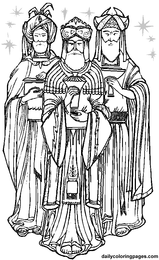 Best Photos of We Three Kings Coloring Page - Three Wise Men