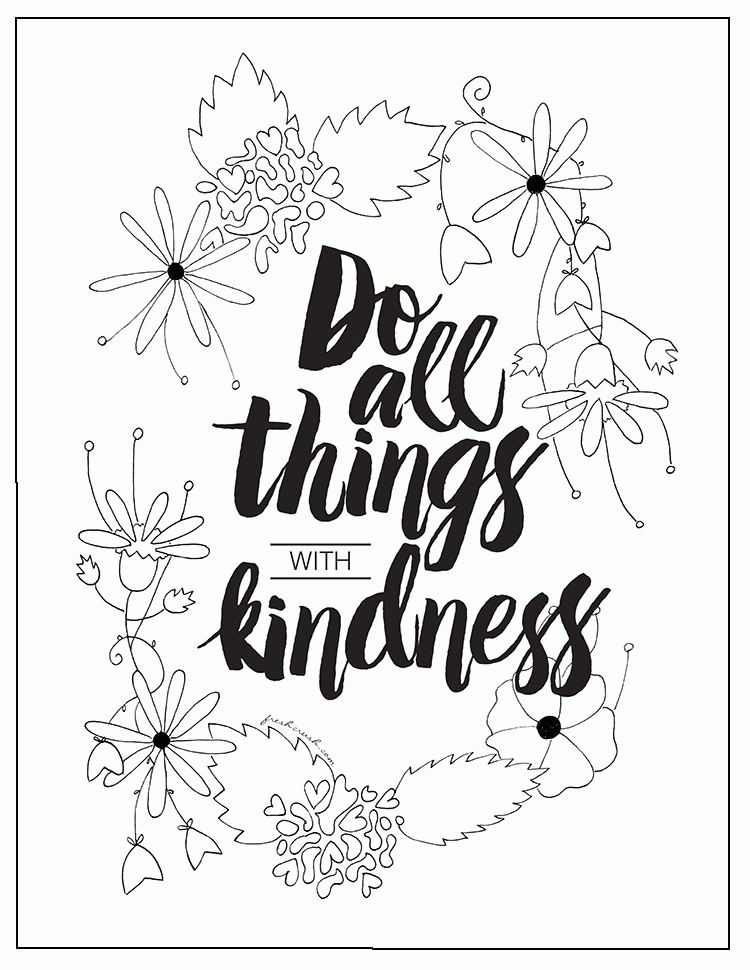 Kindness Printable | Dawn Nicole Design