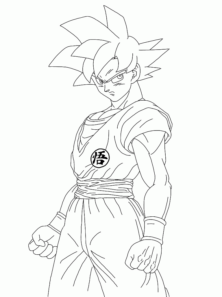 Clip Arts Related To : draw goku super easy. 