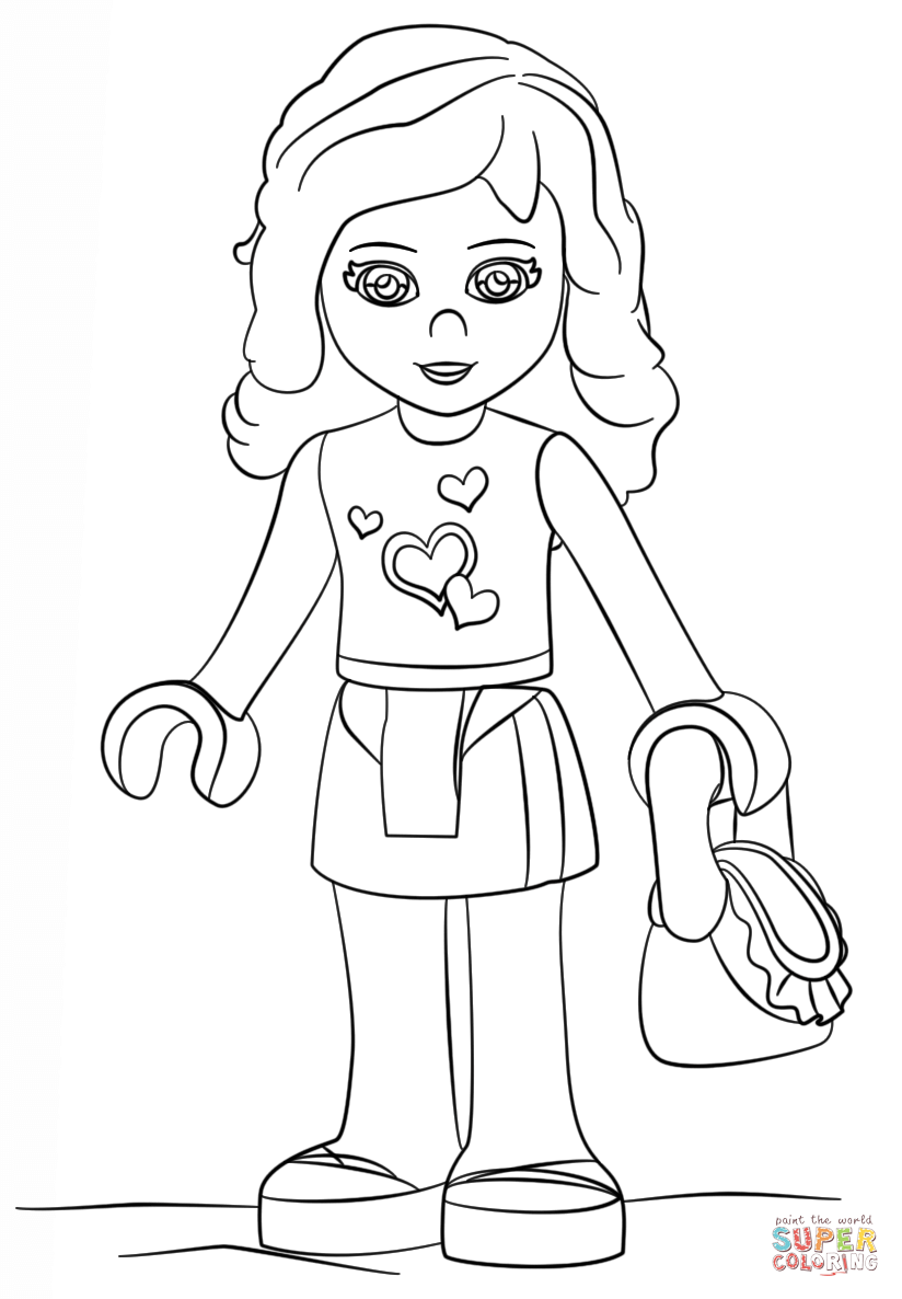 Lego Friends Olivia coloring page | Free Printable Coloring Pages