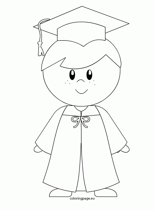 Printable Graduation Coloring Pages Svg Clip Art Library