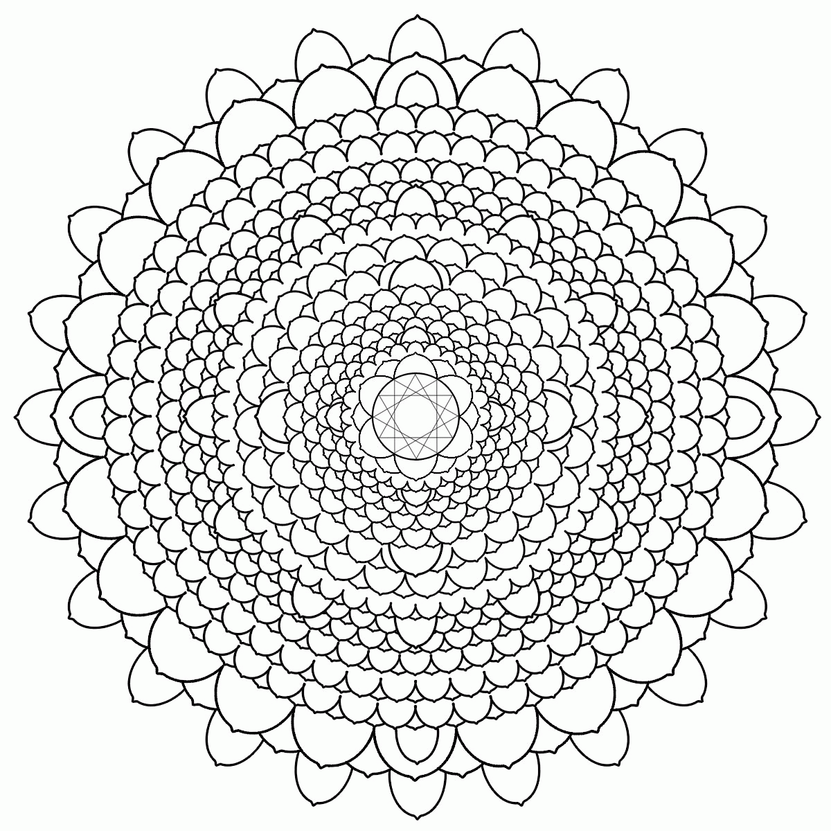  Intricate Coloring Pages Lotus - Intricate Mandala