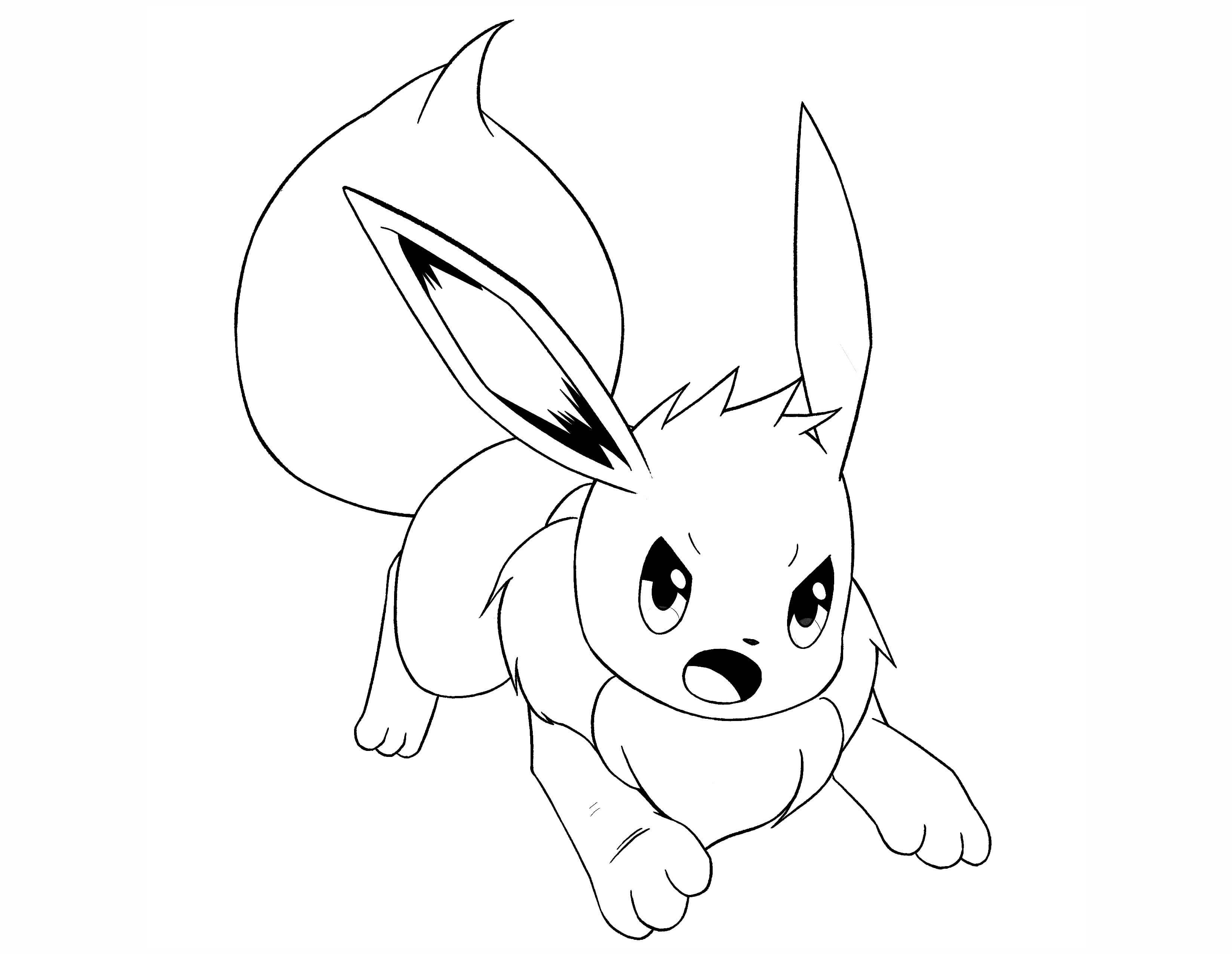 Featured image of post Eevee Pokemon Coloring Pages Eevee Evolutions - Eevee evolves using 25 eevee candy, but if you don&#039;t use any special tricks, the evolution you get will be random.
