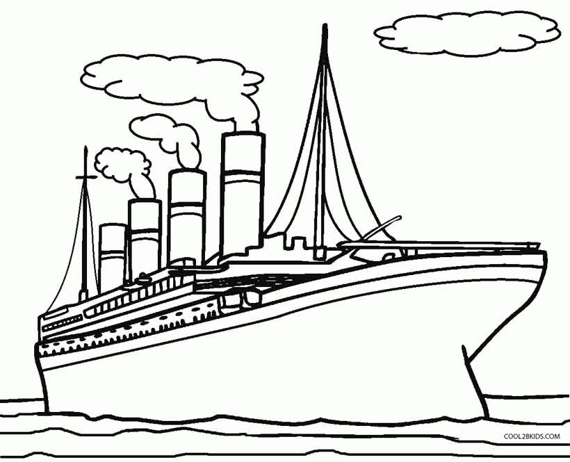 Related Titanic Coloring Pages, Titanic Coloring Pages
