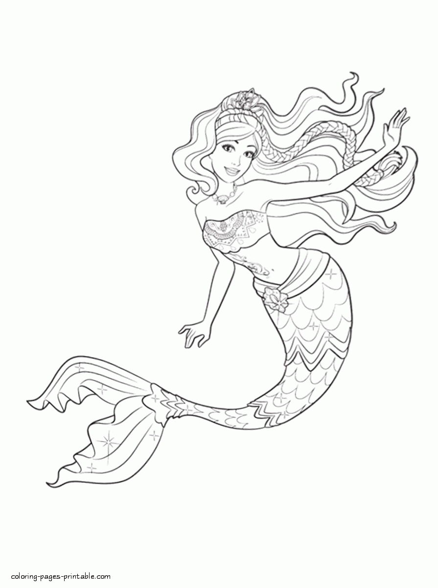 Barbie in A Mermaid Tale coloring pages