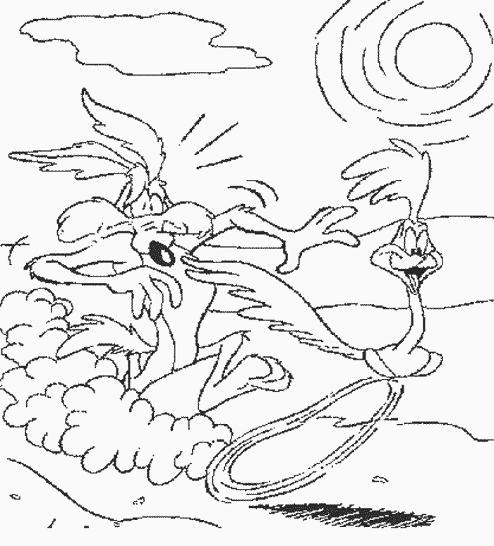 Tunes wile Colouring Pages