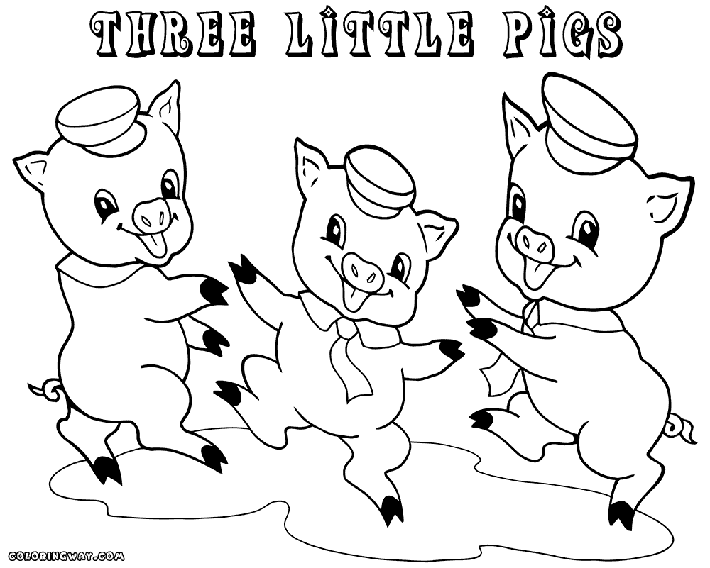 Free The Three Little Pigs Story Coloring Pages, Download Free The