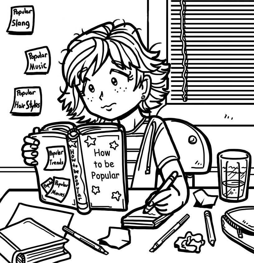 Clip Arts Related To : printable dork diaries colouring pages. view all Dor...