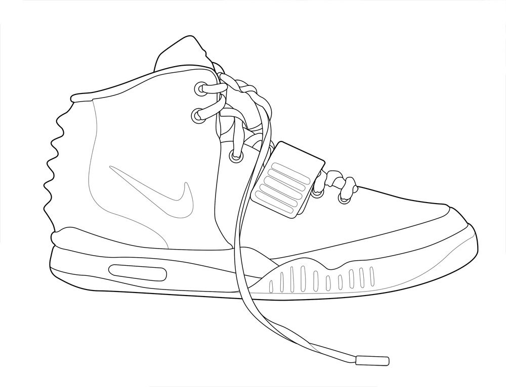  Nike Shoes Air Force Coloring Pages - Nike Air Force
