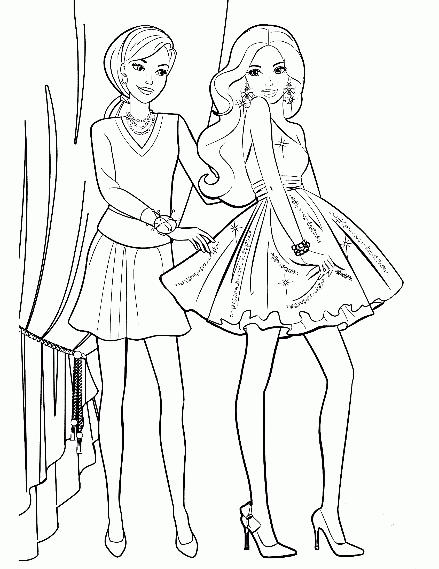 Free Barbie Coloring Pages To Print For Free, Download Free Barbie ...