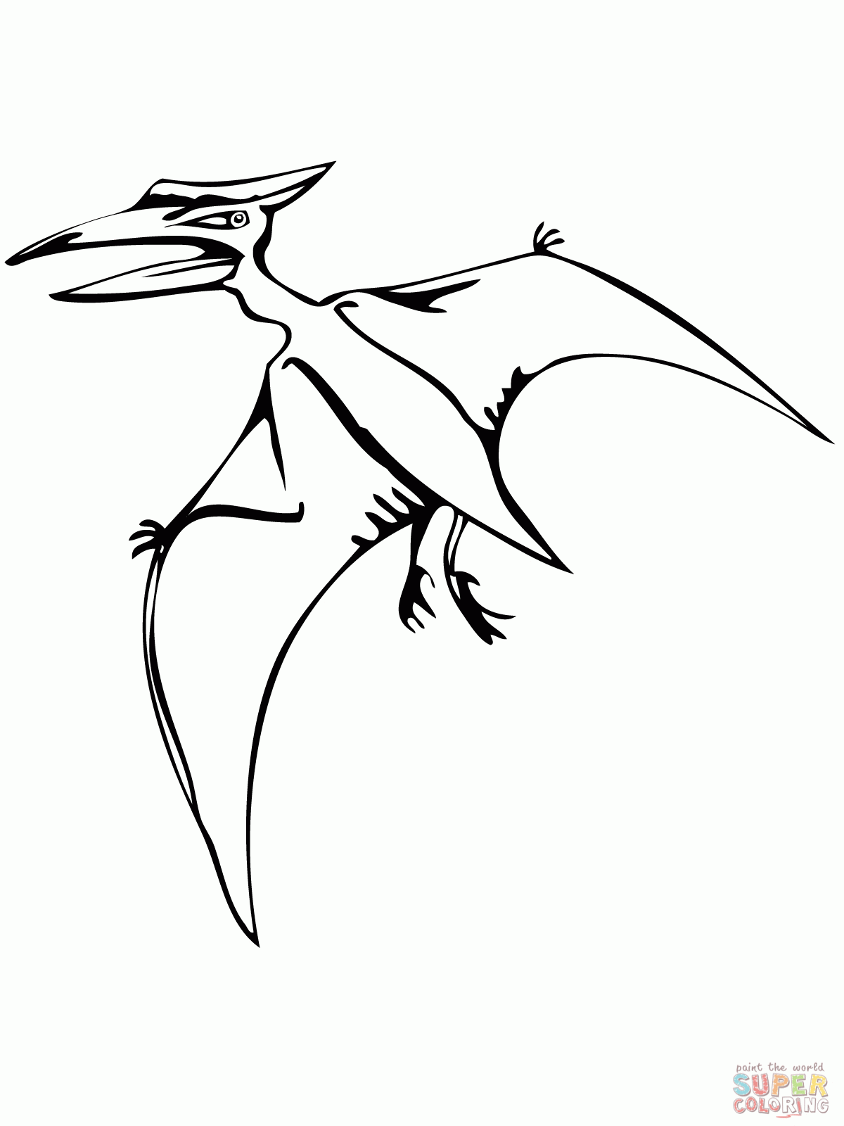 Free Pteranodon Coloring Page Download Free Pteranodon Coloring Page Png Images Free Cliparts On Clipart Library