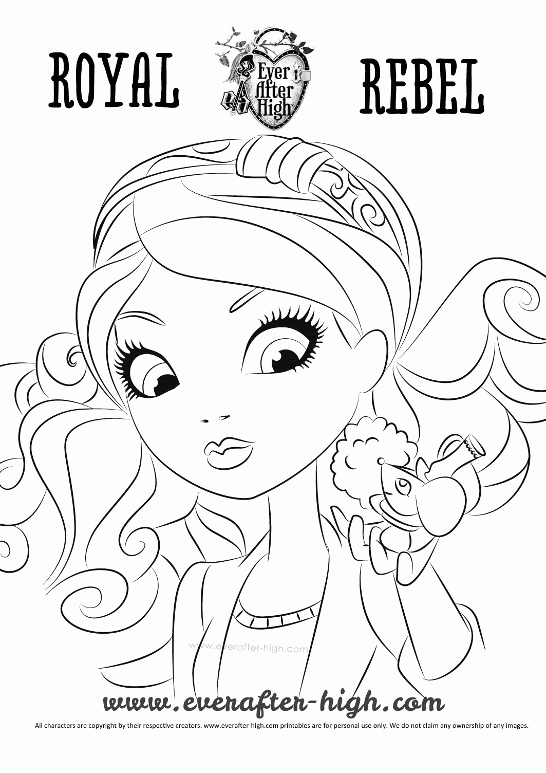  Ever After High Madeline Hatter Coloring Page - Ever