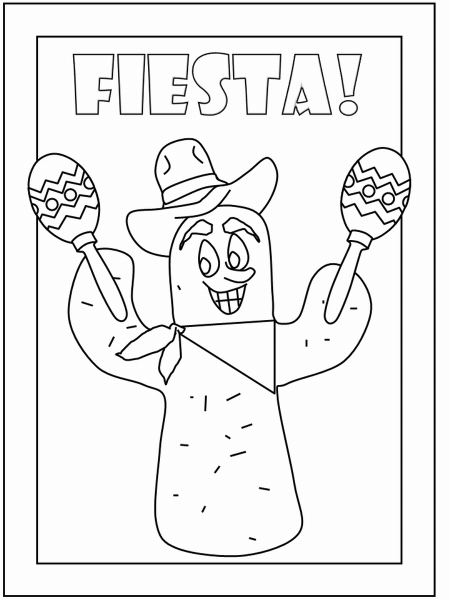 Free Fiesta Coloring Pages Free Printable Download Free Fiesta 