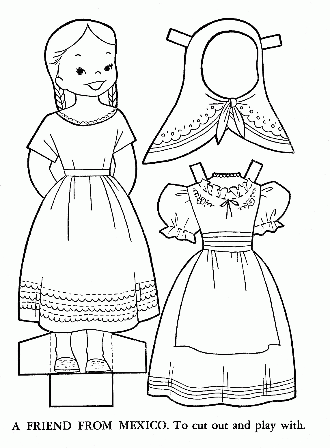 Mexican Coloring Pages 