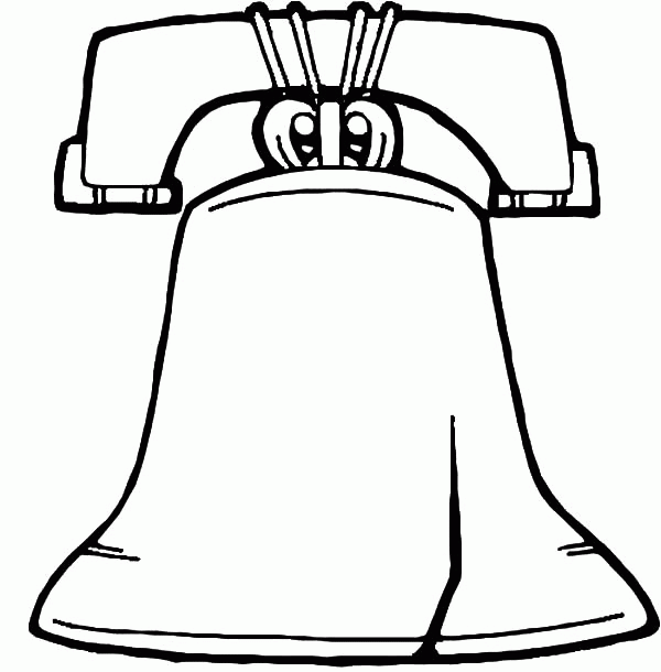 Liberty Bell, The Crack of Liberty Bell Coloring Page