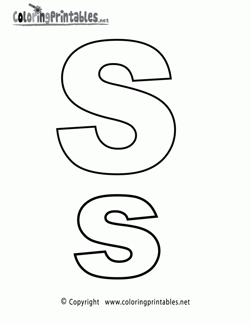 Download Free Letter S Worksheet Coloring Pages 