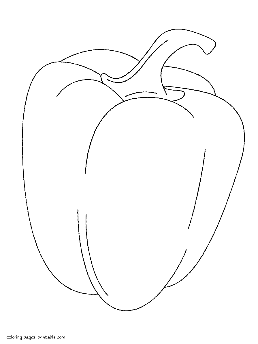 Free Fruits And Vegetables| Coloring Pages for Kids Printable, Download
