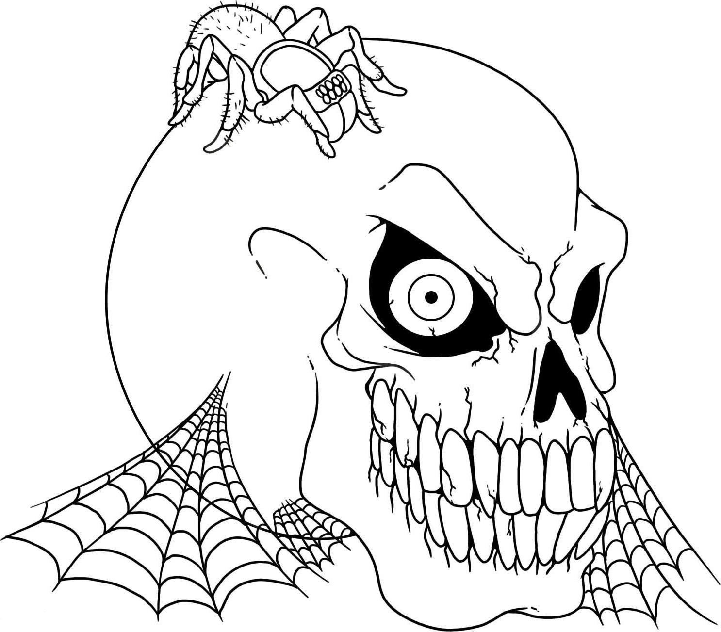 Free Scary Cartoon Coloring Page Download Free Scary Cartoon Coloring Page Png Images Free