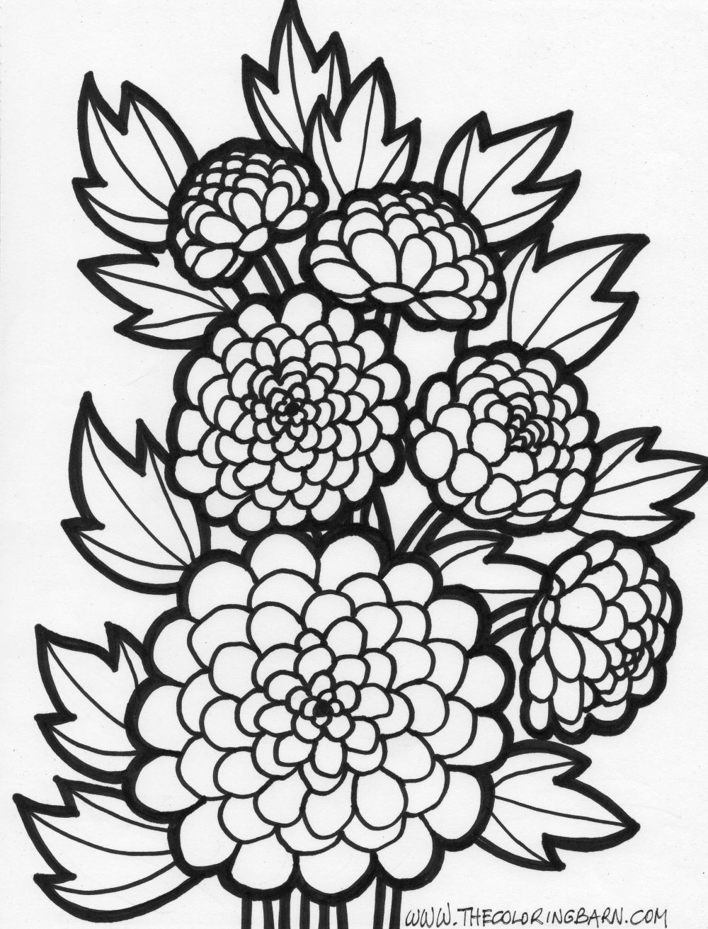 coloring pages of flowers for teenagers difficult   Clip Art Library