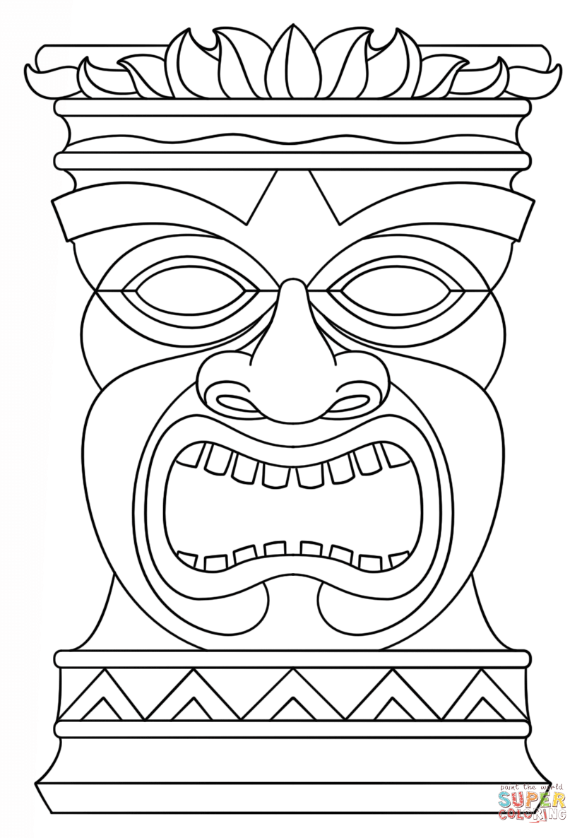 hawaiian-tiki-mask-coloring-pages-clip-art-library