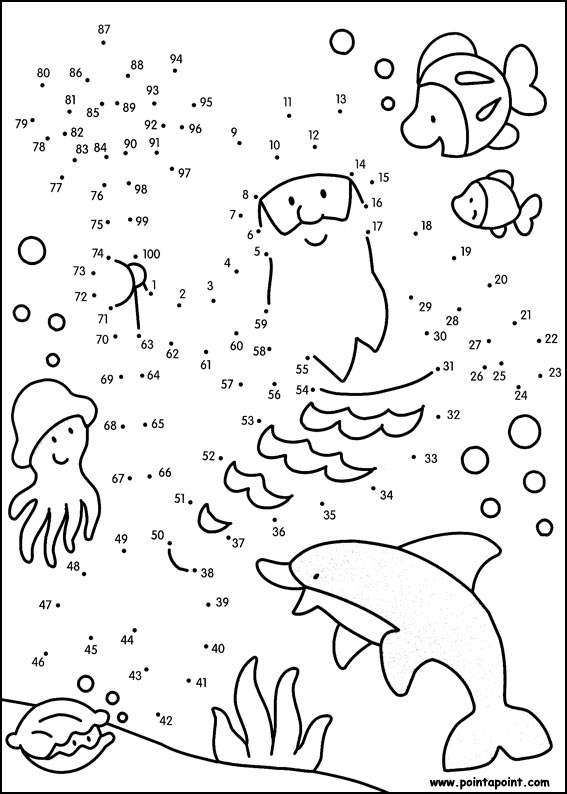 Dot To Dot coloring page The Completed Dot To Dot Picture