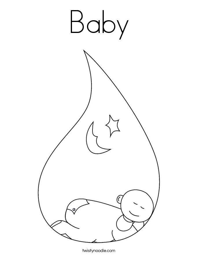 New Baby Coloring Pages 