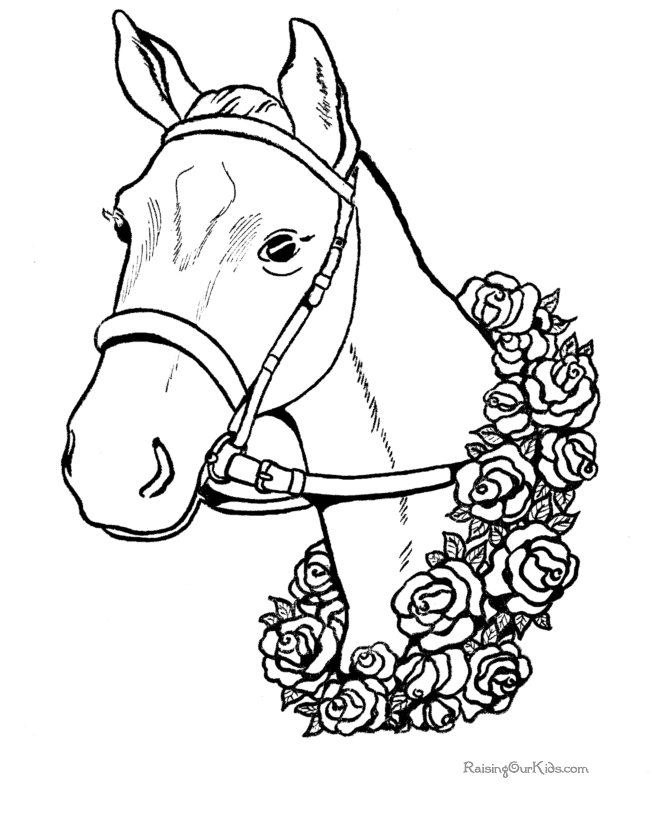Horse coloring pages - Horse