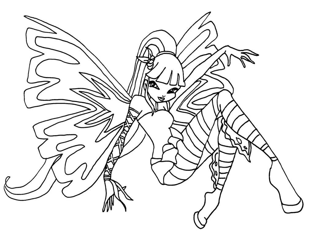 winx angry Colouring Pages