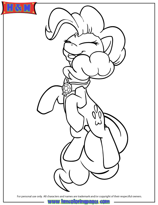 My Little Pony Pinkie Pie Coloring Page 