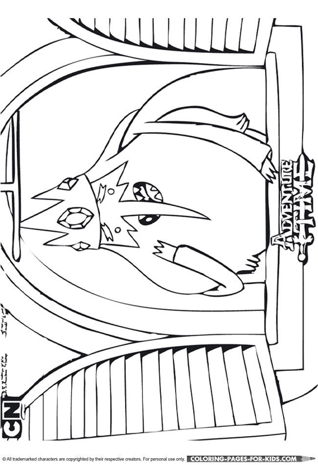 Adventure Time Coloring Page - Ice King