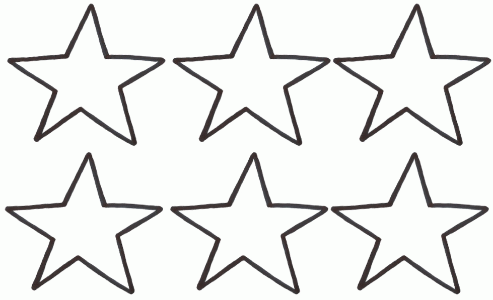 Star Writing Template from clipart-library.com