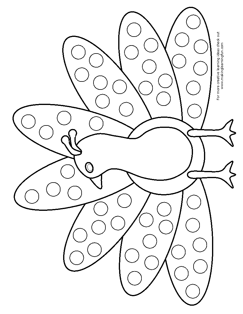 Free Do A Dot Art Coloring Pages, Download Free Do A Dot Art Coloring