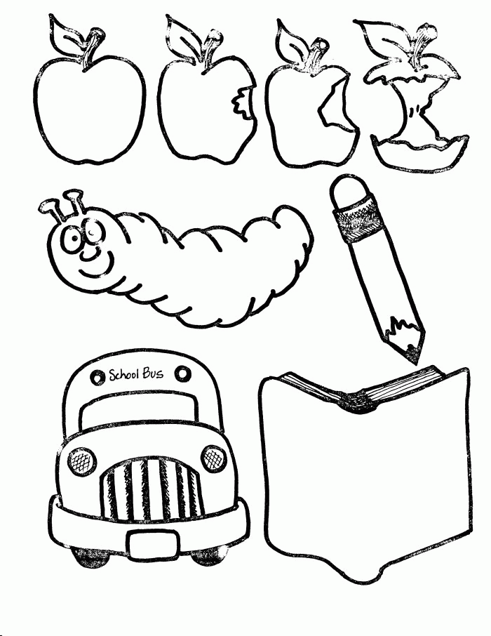 School - Coloring Sheets - Janices Daycare